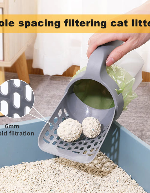 Load image into Gallery viewer, Cat Litter Shovel Scoop with Refill Bag for Pet Filter Clean Toilet Garbage Picker Cat Supplies Cat Litter Box Self Cleaning
