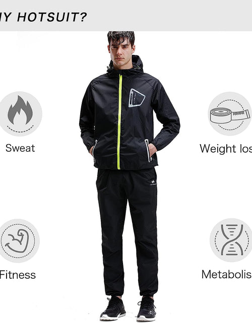 Load image into Gallery viewer, Sauna Suit Men anti Rip Boxing Sweat Suits Exercise Workout Jacket
